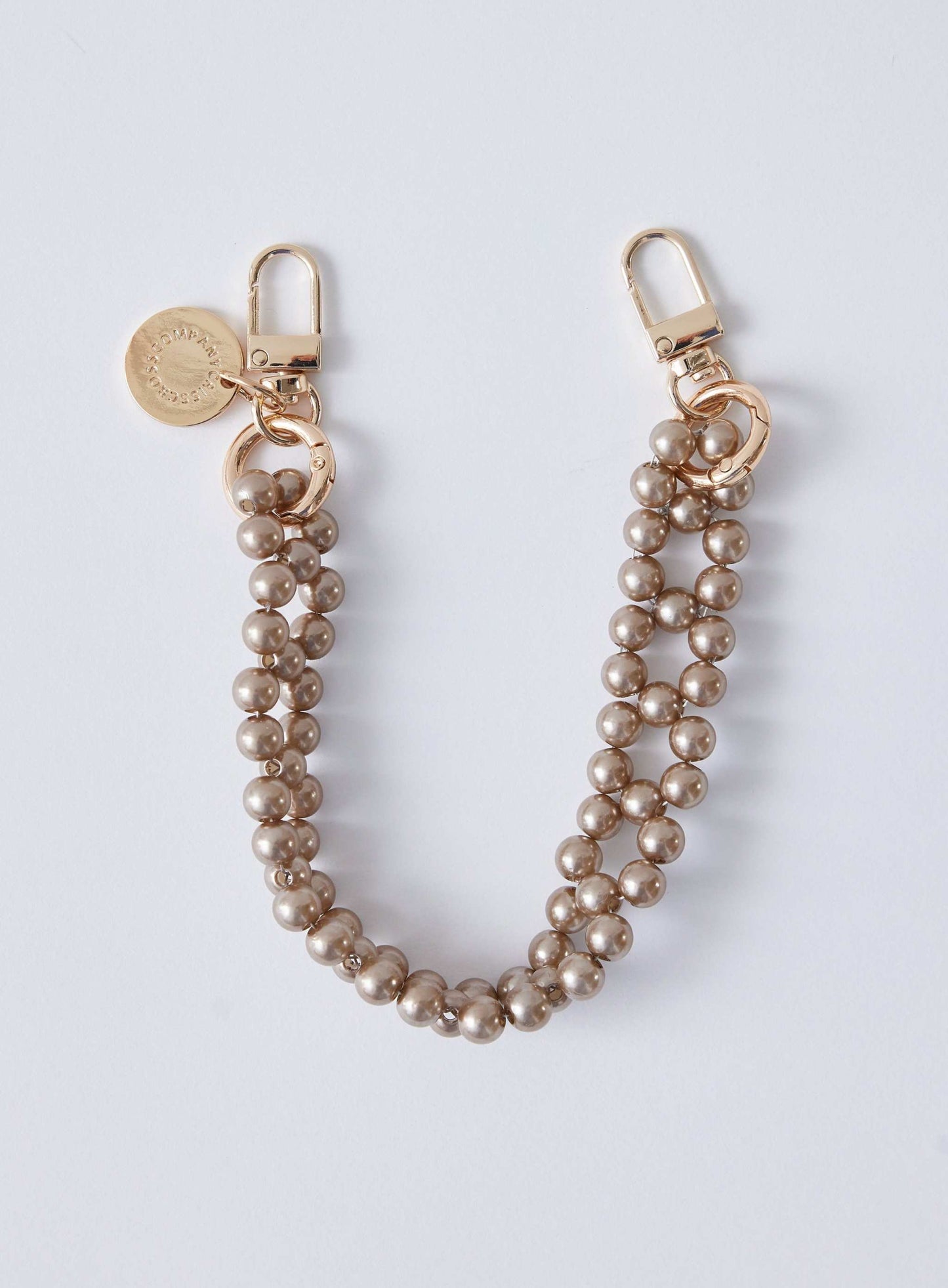 Detachable beaded wristlet for phone, 12-inch length, stylish and convenient accessory.