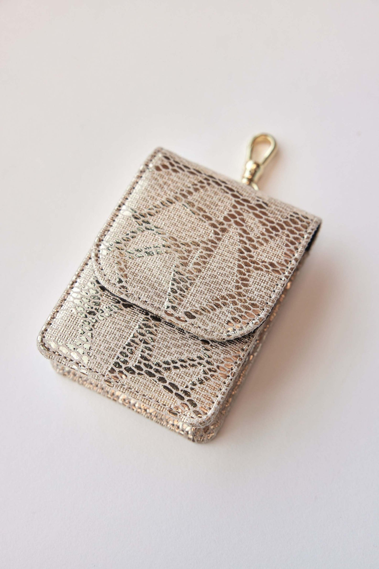 Cobra vegan leather phone strap with clip wallet and phone holder.
