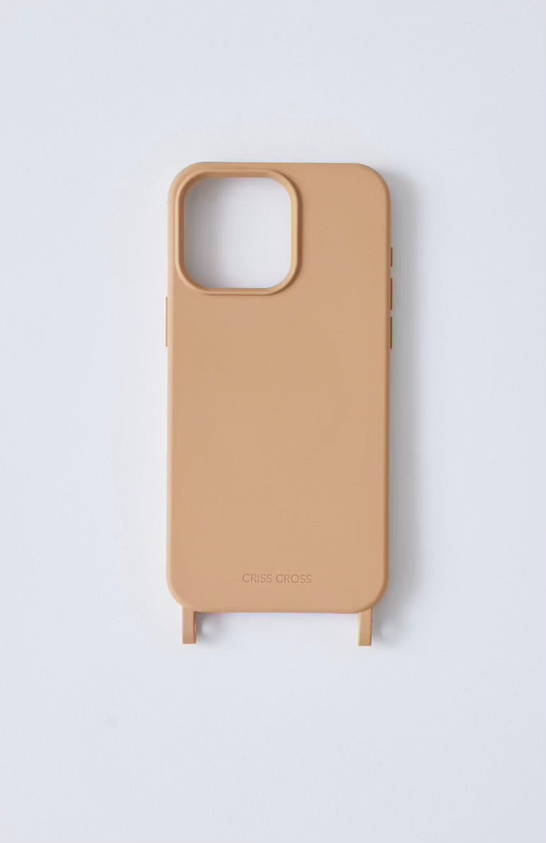Silicone phone case with hooks for IP 15 series.
