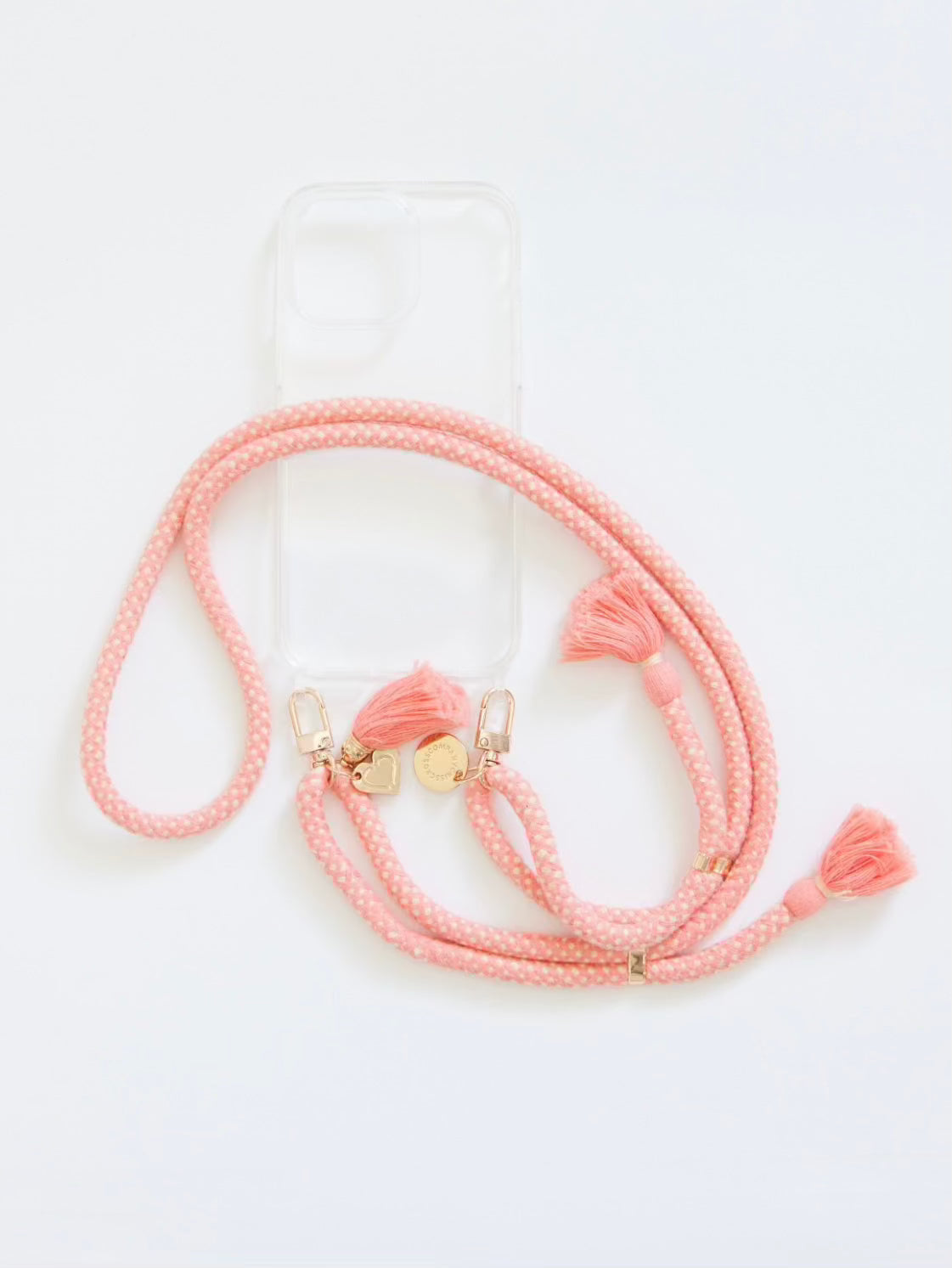 Bundles - Clear Cases with pink straps and clips for mix and match options.