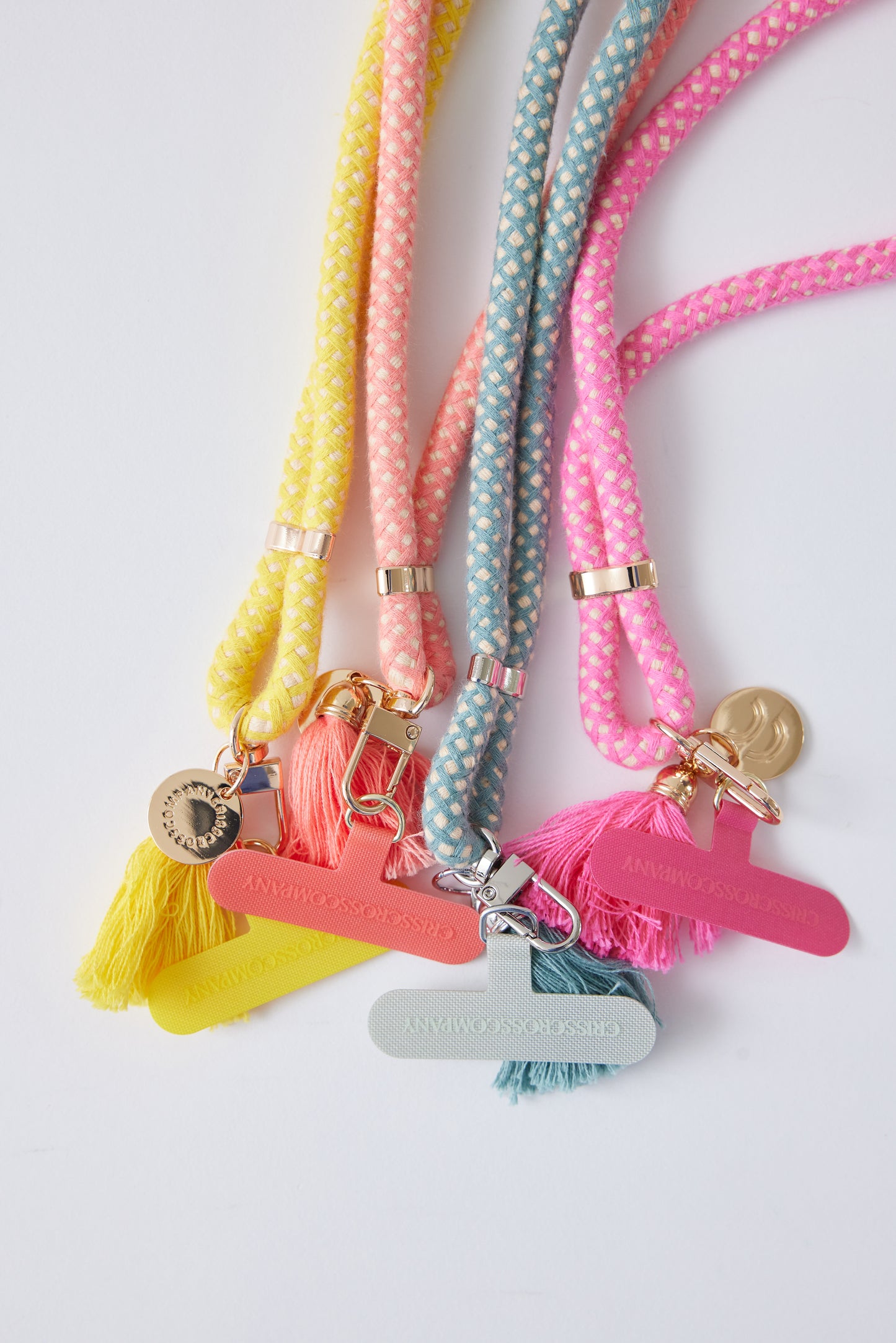 Cotton Phone Straps - one Carabiner with Universal Phone Patch