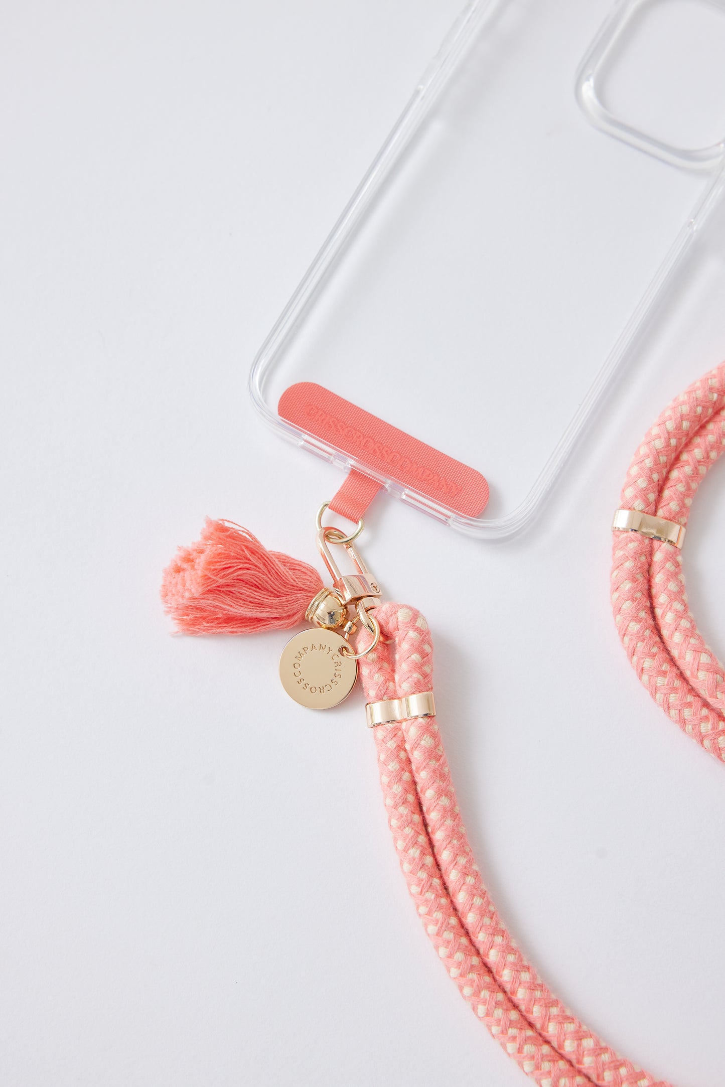 Cotton Phone Straps - one Carabiner with Universal Phone Patch