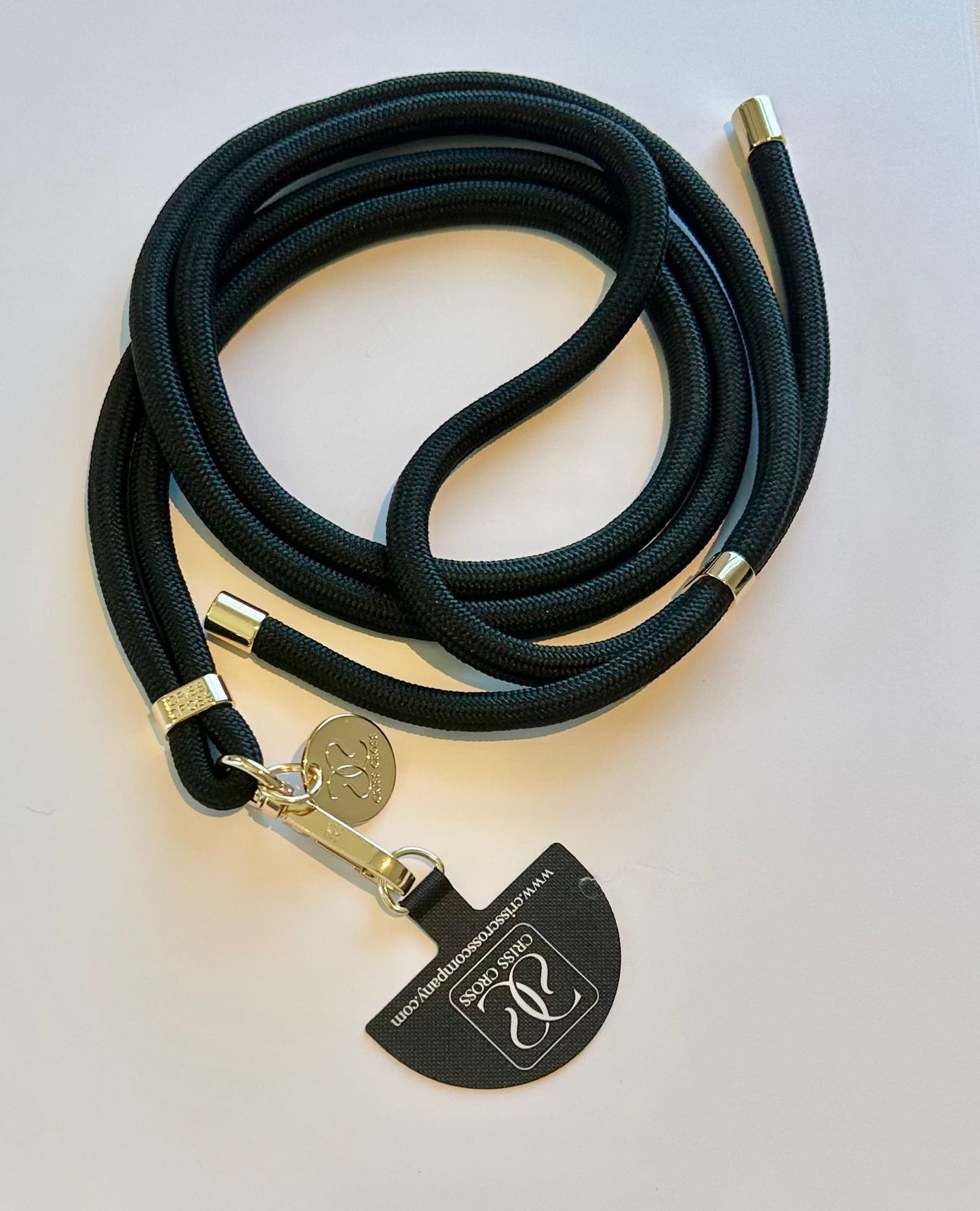 Plain Phone Straps with adjustable woven strap and universal adapter for hands-free use