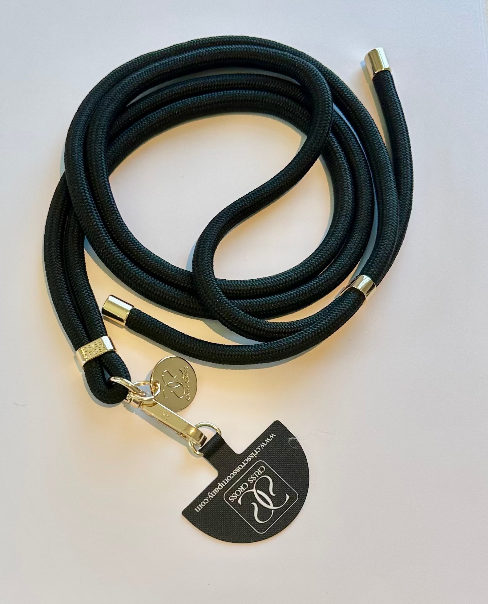 Plain Phone Straps with adjustable woven strap and universal adapter for hands-free use